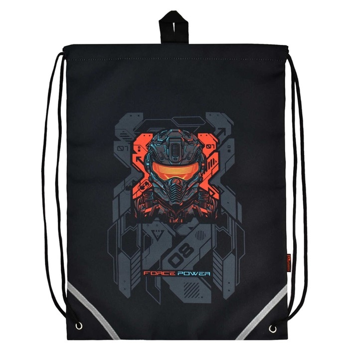 Мешок для обуви 480 х 360 мм, Феникс, сублимация, светоотражающая полоса, "Кибер"