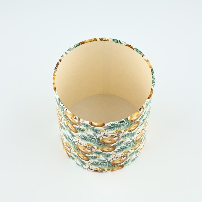 Коробка подарочная круглая «Счастья в новом году», 12 х 16 см, Новый год Коробка подарочная круглая «Счастья в новом году», 12 х 16 см, Новый год