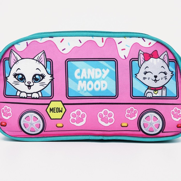 Сумка поясная детская для девочки &laquo;Котята&raquo; 20х11х4см