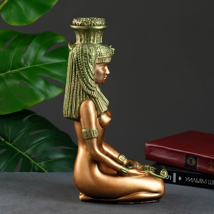Фигура  Фигура "Клеопатра" медный с золотом, 31х20х12см