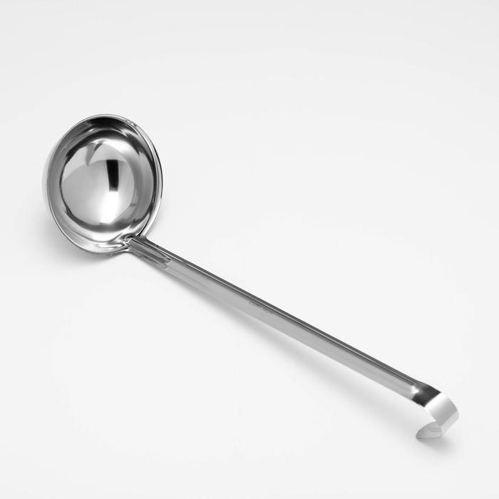 Половник, 250 мл, d=11 см, длина ручки 34 см, цельнотянутый Половник, 250 мл, d=11 см, длина ручки 34 см, цельнотянутый