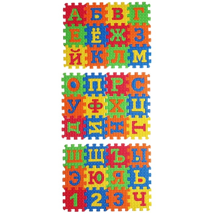 Игровой коврик-пазл, Синий трактор Игровой коврик-пазл, Синий трактор