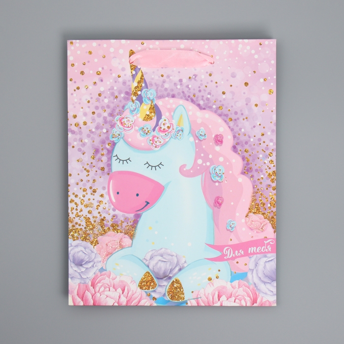 Пакет подарочный ламинированный вертикальный, упаковка, &laquo;Розовые мечты&raquo;, MS 18 х 23 х 8 см