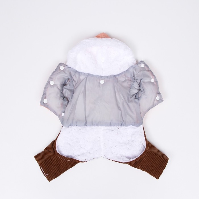 Комбинезон Комбинезон "Малыш", размер 12 (ДС 28 см, ОГ 38 см, ОШ 27 см), бежево-коричневый