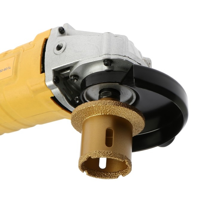 Коронка алмазная ТУНДРА, для УШМ, для отверстий под слив, по плитке, мрамору, 45/65 мм, М14   993530 Коронка алмазная ТУНДРА, для УШМ, для отверстий под слив, по плитке, мрамору, 45/65 мм, М14   993530