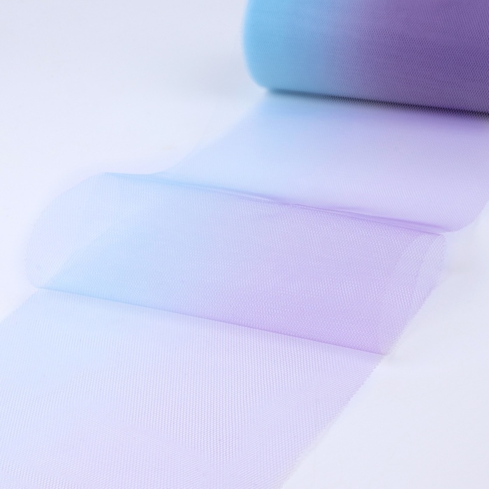 Фатин, 15 см, 11 ± 1 г/кв.м, 23 ± 1 м, цвет голубо-фиолетовый градиент №5 Фатин, 15 см, 11 ± 1 г/кв.м, 23 ± 1 м, цвет голубо-фиолетовый градиент №5