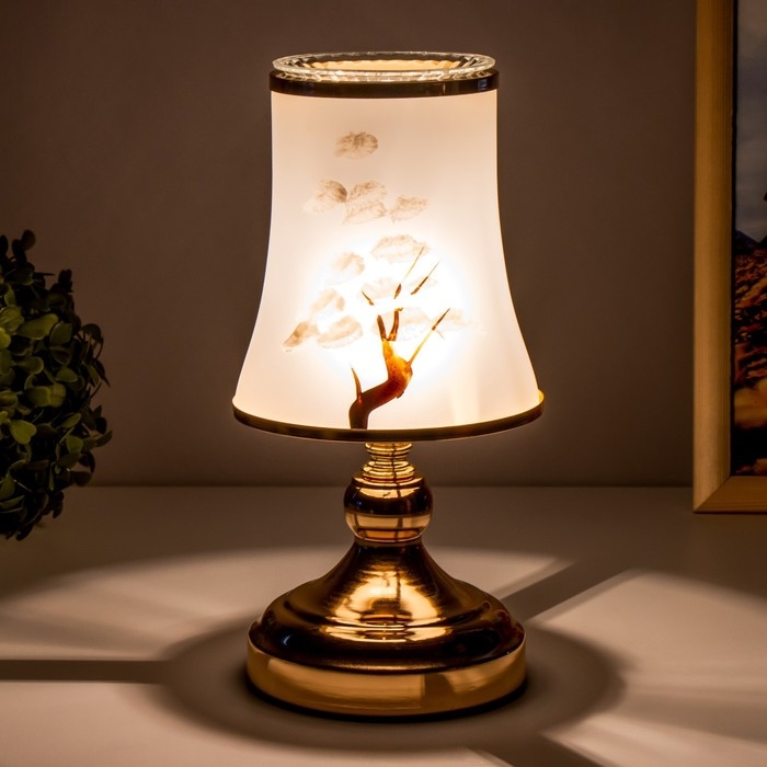 Аромасветильник сенсорный Аромасветильник сенсорный "Бонсай" G5 40Вт золото 13х13х23 см RISALUX