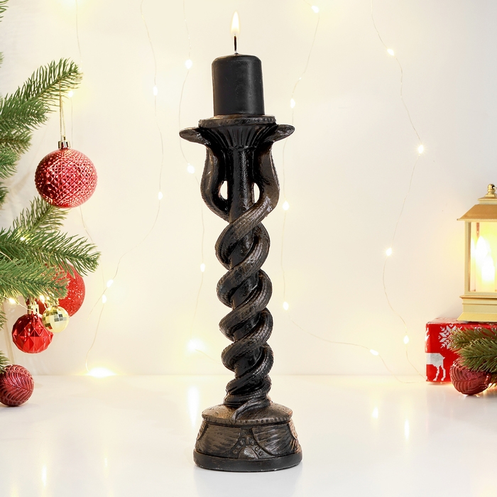Подсвечник Подсвечник "Змея" 9см, антик