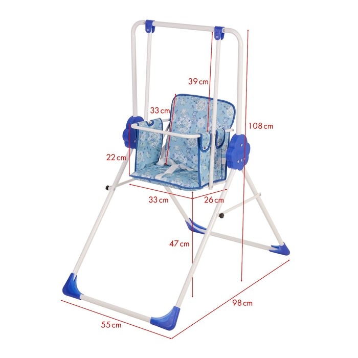 Качели детские напольные «Малыш. Фея», цвет синий Качели детские напольные «Малыш. Фея», цвет синий