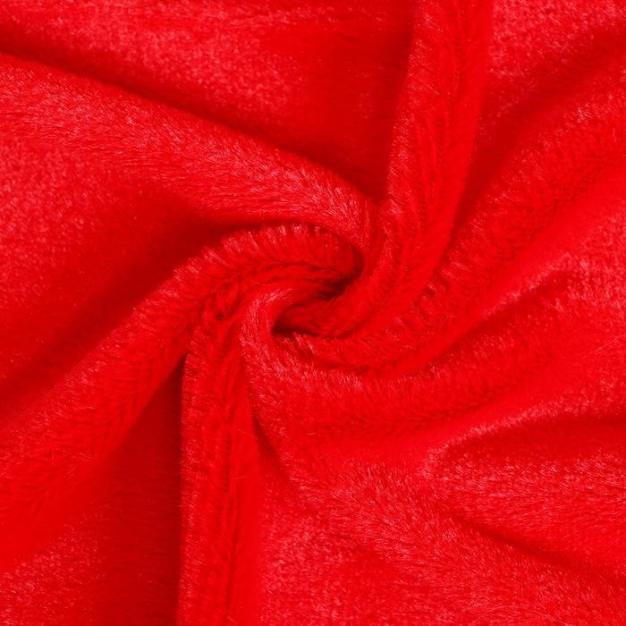 Лоскут для рукоделия, 50 × 50 см, мех, цвет красный Лоскут для рукоделия, 50 × 50 см, мех, цвет красный