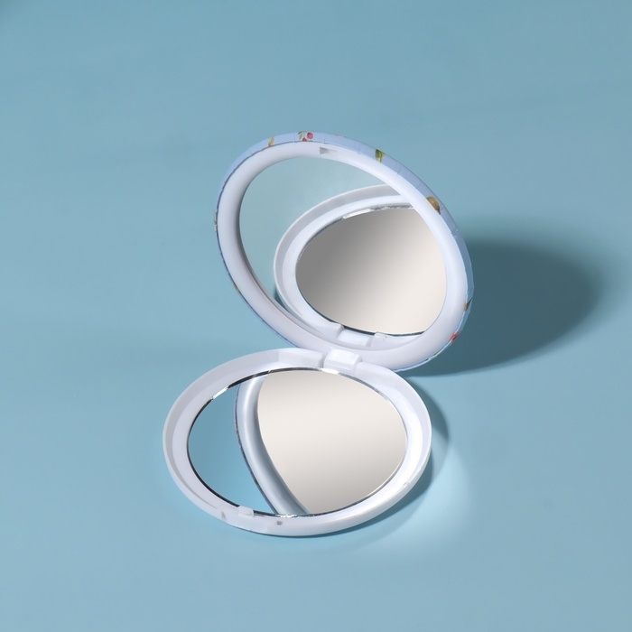 Зеркало складное «Цветы», d = 7,5 см, с увеличением, рисунок МИКС Зеркало складное «Цветы», d = 7,5 см, с увеличением, рисунок МИКС