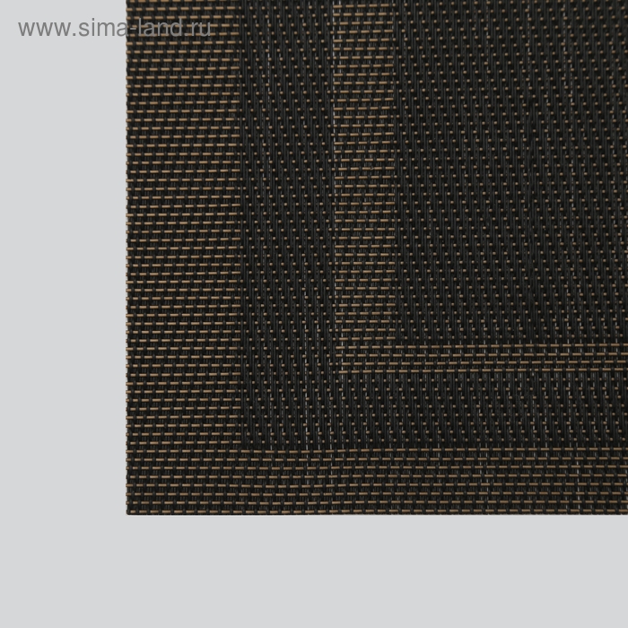 Салфетка сервировочная на стол Доляна «Окно», 45×30 см, цвет коричневый