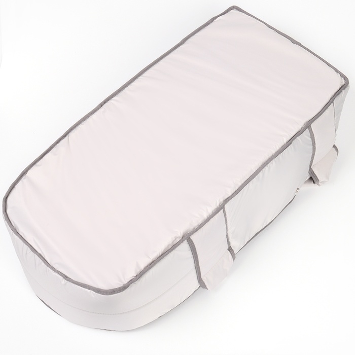 Люлька-переноска для новорожденных  «Ассорти», цвет светло-серый