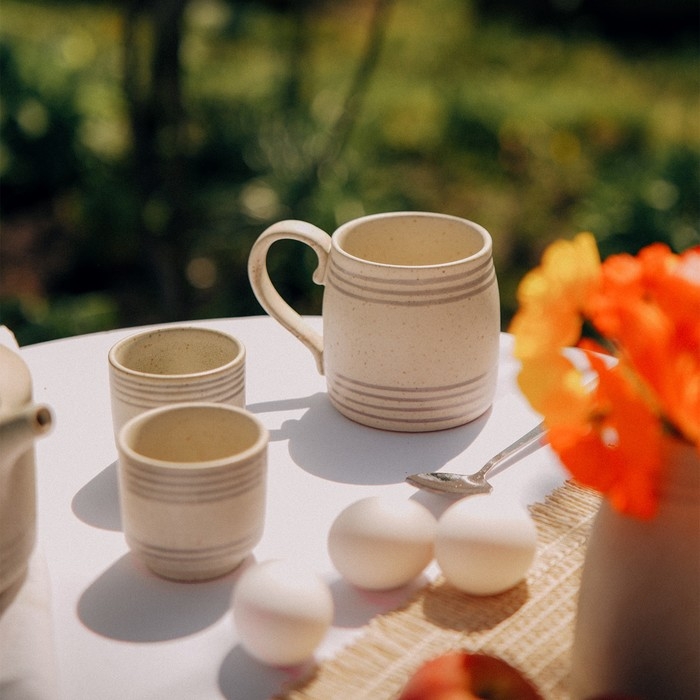 Кружка керамическая SL Home «Райяс», 500 мл, цвет бежевый Кружка керамическая SL Home «Райяс», 500 мл, цвет бежевый