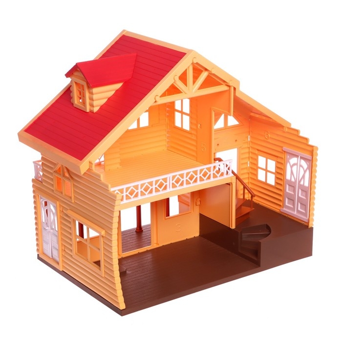 Дом-дача для зверей, с мебелью и аксессуарами Дом-дача для зверей, с мебелью и аксессуарами