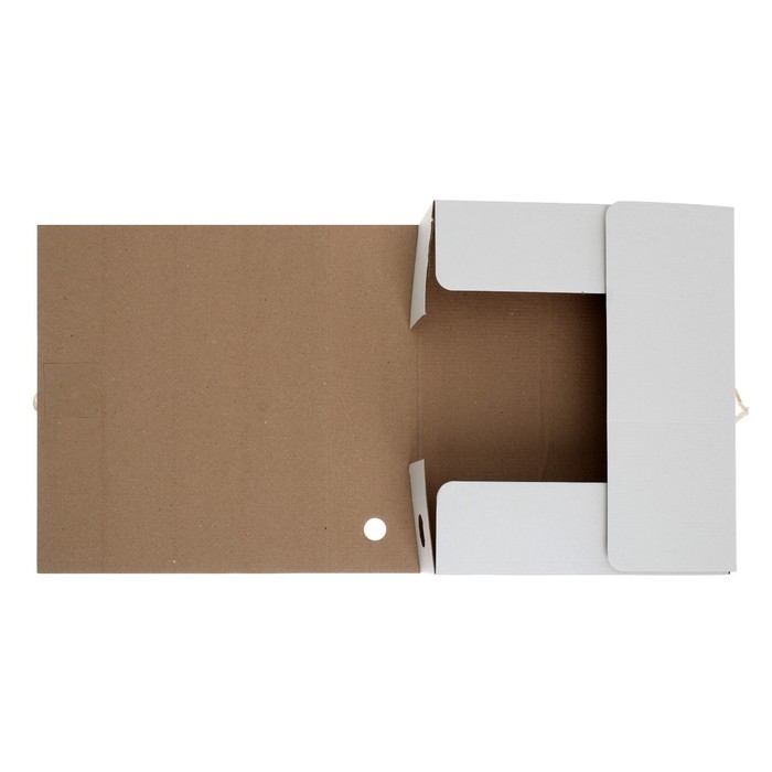 Папка архивная с завязками, микрогофрокартон, 80 мм, белый, до 750 л Папка архивная с завязками, микрогофрокартон, 80 мм, белый, до 750 л