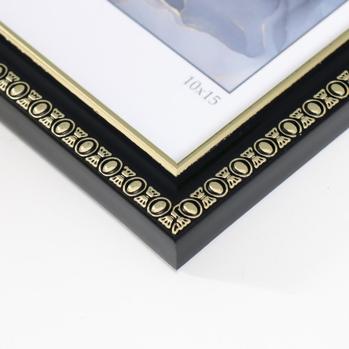 Фоторамка пластик Фоторамка пластик "Камея" 10x15 см, чёрный