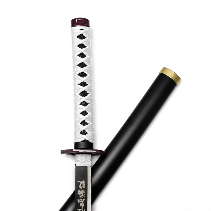 Сувенирное оружие Сувенирное оружие "Катана Гиу" 75 см, клинок 48 см, чёрная, на подставке