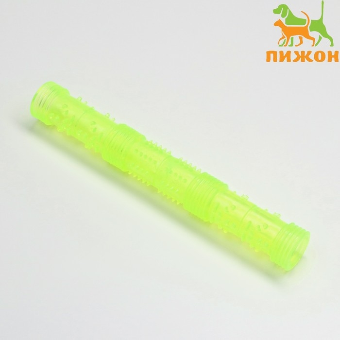 Игрушка тренировочная жевательная Игрушка тренировочная жевательная "Палка" полая, 24,5 см, жёлтая