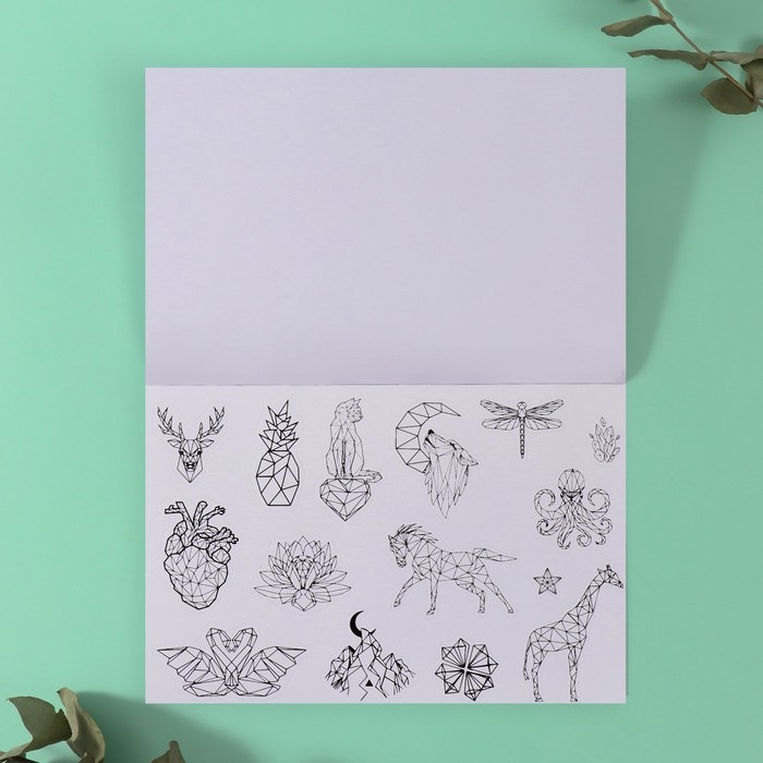 Наклейки в книжке Наклейки в книжке "Одна линия" + 3 фона 20,7х14,2 см