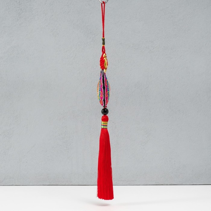 Подвеска текстиль Подвеска текстиль "Бабочка" красная 2х6,5х27 см