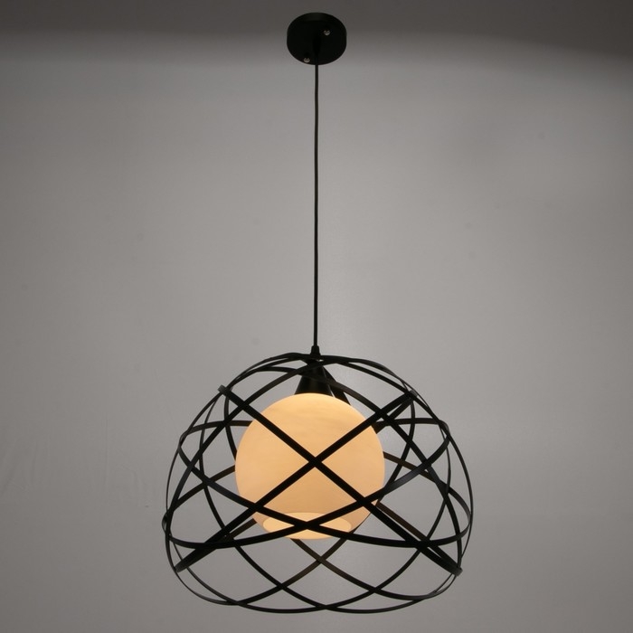 Светильник "Барра" 1х40Вт E27 черный 36х36х30 см BayerLux