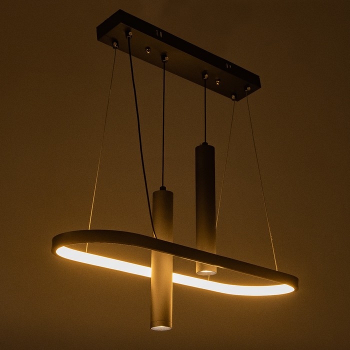 Люстра BayerLux Люстра BayerLux "Фани" 1+2LED 50Вт 3 режима черный 25х58х15-85 см