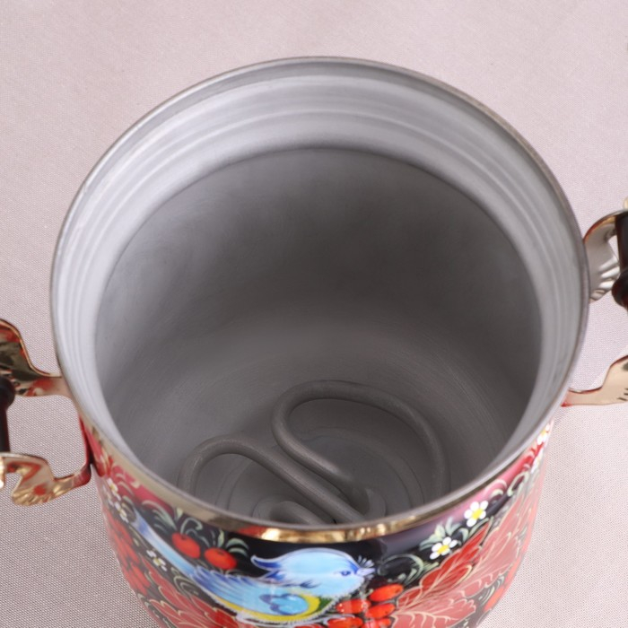 Набор «Рябина», 3 предмета, самовар 3 л, заварочный чайник 0,7 л, поднос Набор «Рябина», 3 предмета, самовар 3 л, заварочный чайник 0,7 л, поднос