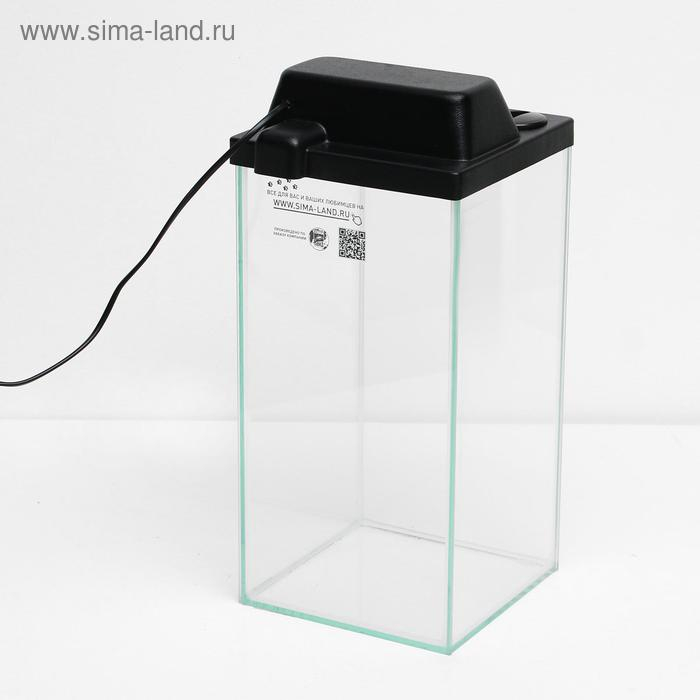 Террариум колонна 16 литров, 20 х 20 х 40 см, черный Террариум колонна 16 литров, 20 х 20 х 40 см, черный
