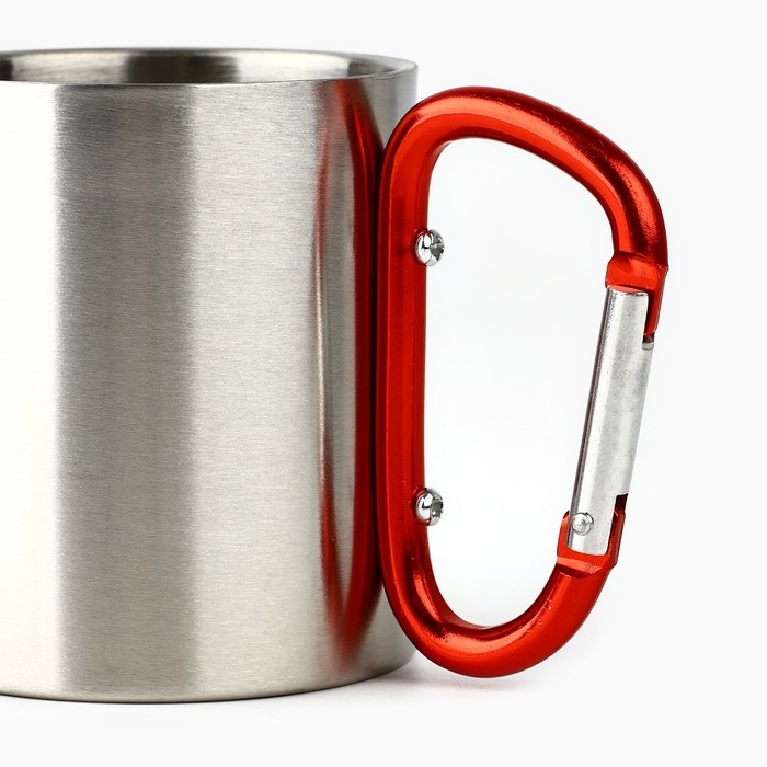 Кружка туристическая с карабином «Счастье в горах», 180 мл Кружка туристическая с карабином «Счастье в горах», 180 мл