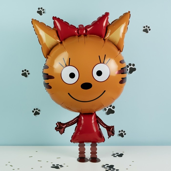 Шар фольгированный 32 Шар фольгированный 32" «Три кота. Карамелька», ходячая фигура