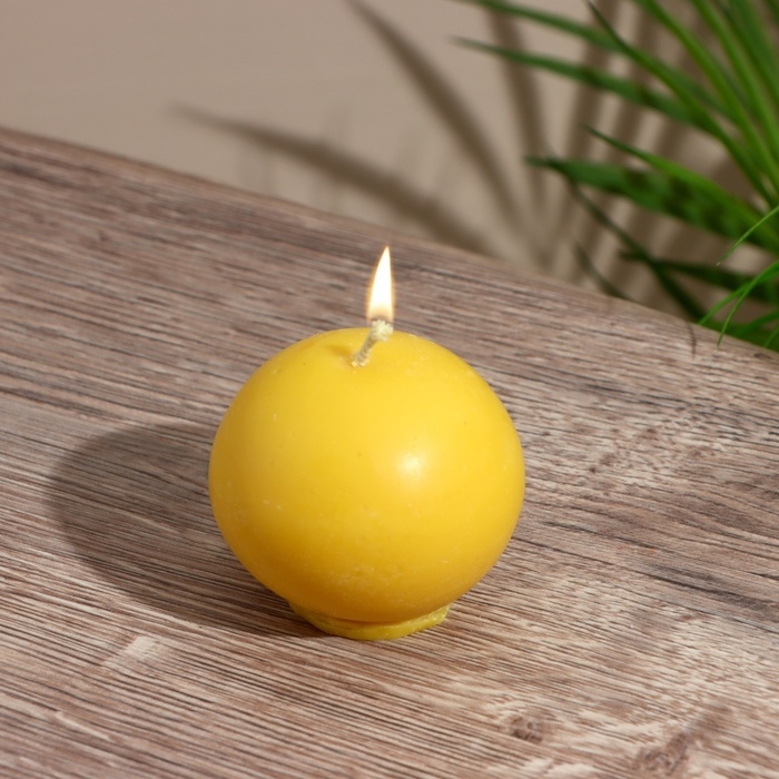 Свеча  Свеча "Шар" 5х5х7,5 см, соевый воск, микс