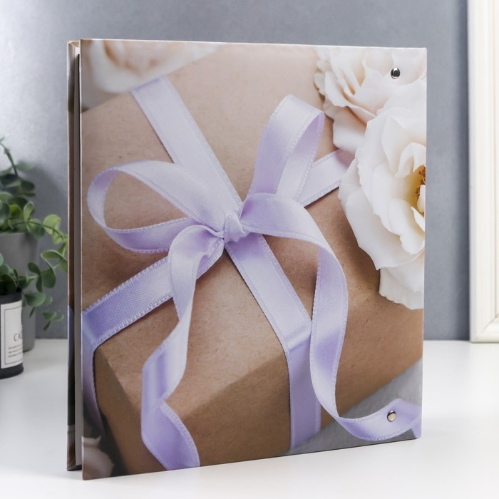 Фотоальбом 50 магнитных листов (100стр) Фотоальбом 50 магнитных листов (100стр) "Подарок" 23х28 см