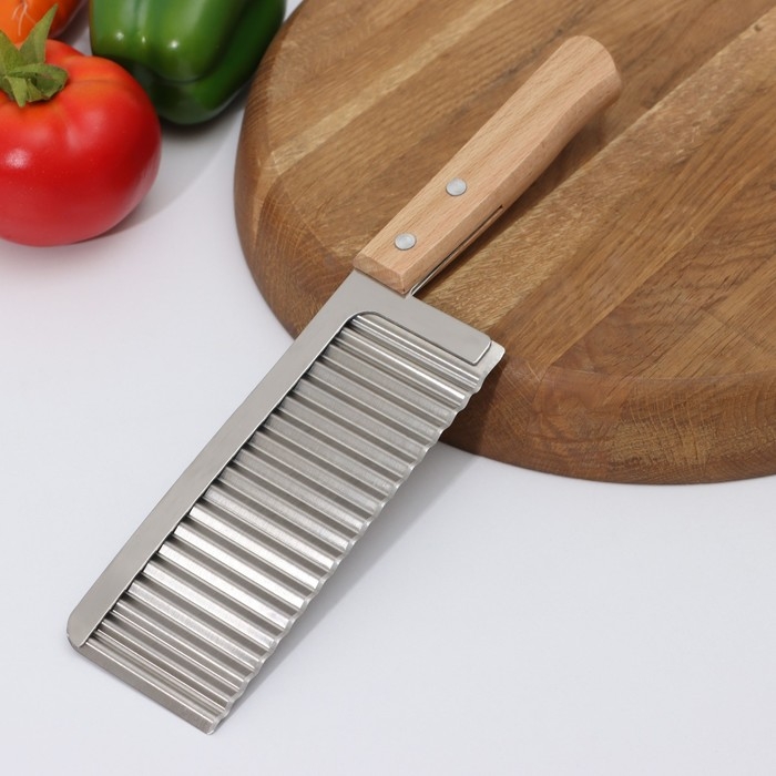 Нож для фигурной резки Доляна, 27×6 см, цвет серебристый Нож для фигурной резки Доляна, 27×6 см, цвет серебристый