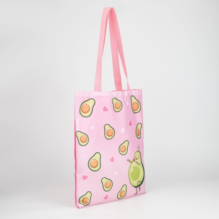 Шопер детский для девочки Шопер детский для девочки "Авокадо", без молнии, без подкладки, цвет розовый