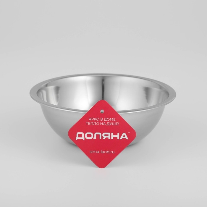 Миска глубокая из нержавеющей стали Доляна «Индия», 750 мл, d=18 см Миска глубокая из нержавеющей стали Доляна «Индия», 750 мл, d=18 см