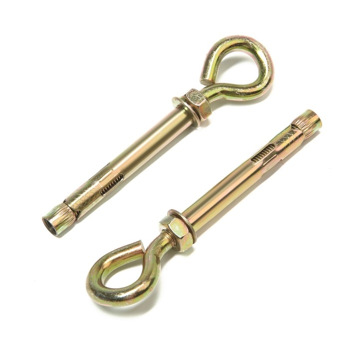 Анкерный болт ЛОМ, с кольцом, оцинкованный, 12х100 мм, 25 шт Анкерный болт ЛОМ, с кольцом, оцинкованный, 12х100 мм, 25 шт