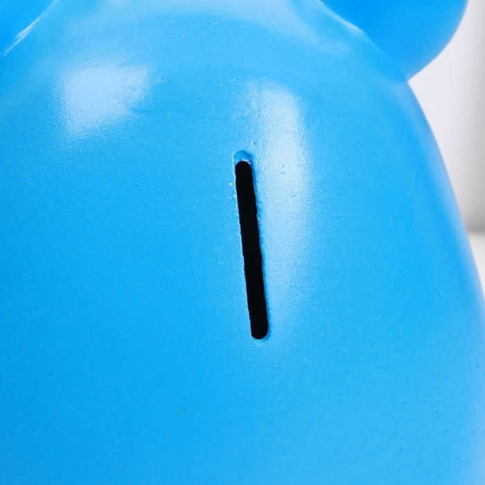 Копилка Копилка "Медведь с короной" голубая, 17см