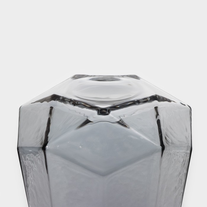 Набор стаканов стеклянных Magistro «Дарио», 450 мл, 10×11,5 см, 6 шт, цвет графит