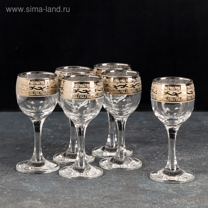 Набор рюмок «Версаче», 60 мл, 6 шт Набор рюмок «Версаче», 60 мл, 6 шт