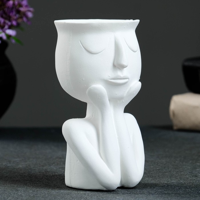 Подсвечник  Подсвечник "Винтаж" белый 14,7см