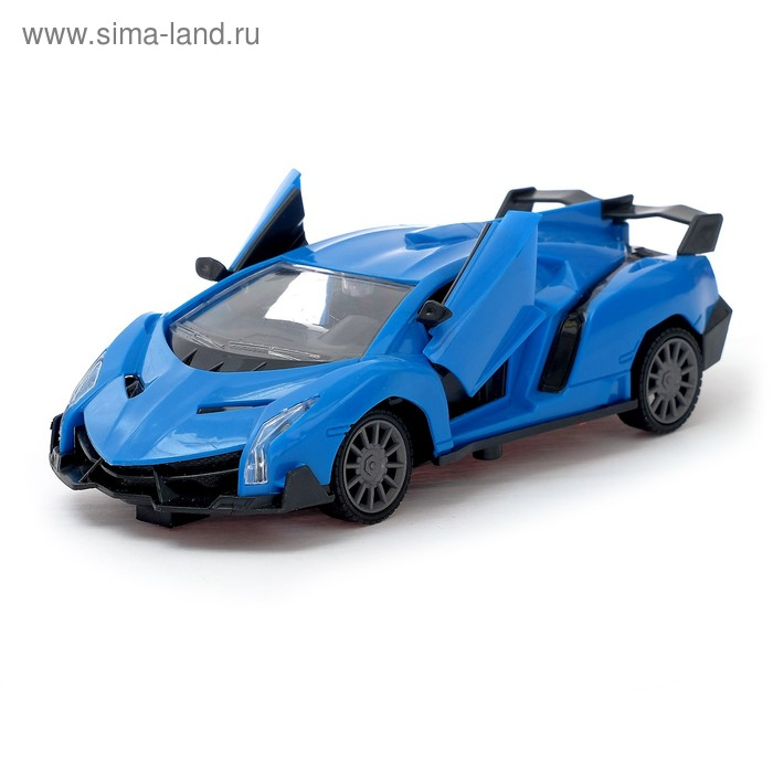 Машина радиоуправляемая «Спорт-Кар», открываются двери, работает от батареек, цвета МИКС Машина радиоуправляемая «Спорт-Кар», открываются двери, работает от батареек, цвета МИКС