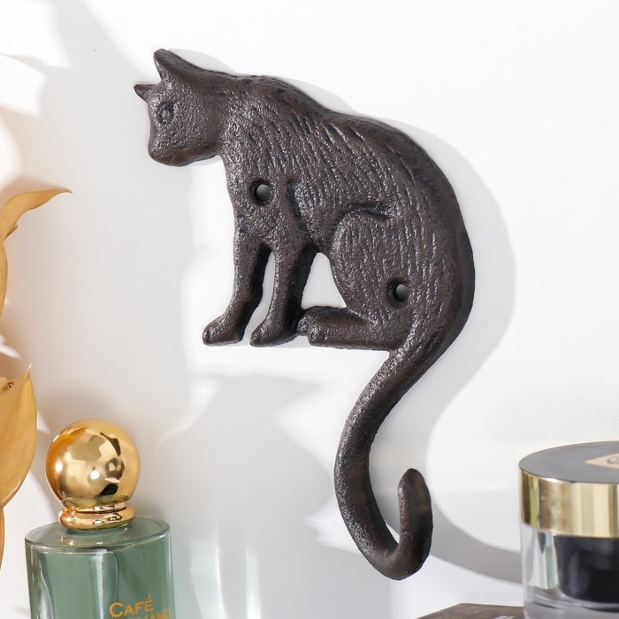 Крючок декоративный металл Крючок декоративный металл "Кошечка" 9х3х18 см