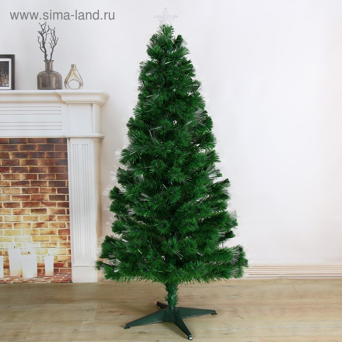 Ёлка фиброоптическая Ёлка фиброоптическая "Пучок радужный" 150 см d нижнего яруса 72 см 170 веток