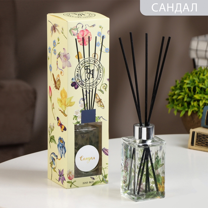 Диффузор ароматический Диффузор ароматический "Артдекор", 100 мл, сандал, "Богатство Аромата"