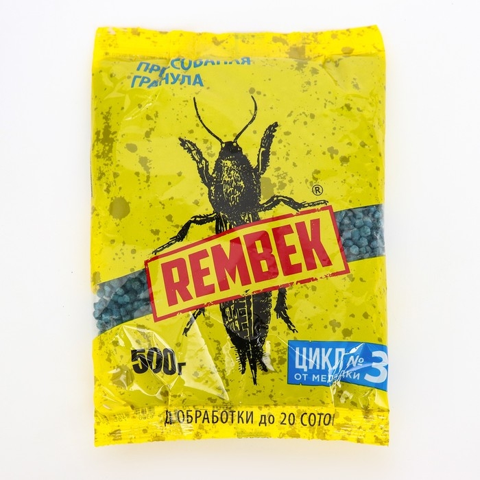 Средство от медведки и проволочника Средство от медведки и проволочника "Рембек", прессованная гранула, 500 г