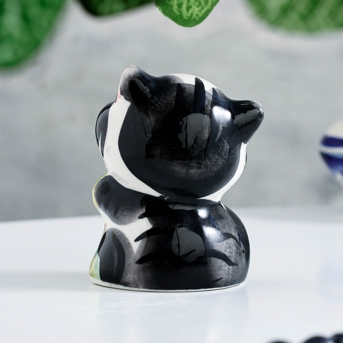 Сувенир Сувенир "Кот Ласка", гжель, цвет