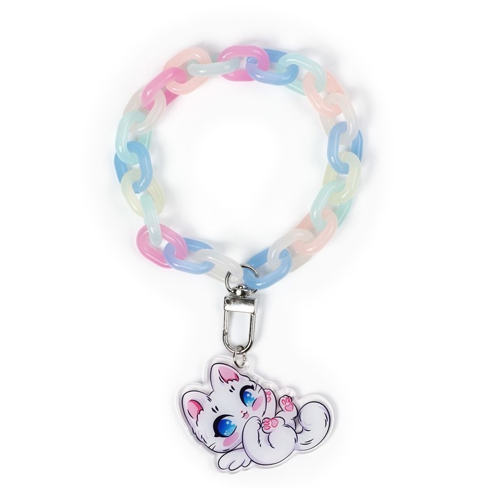 Брелок для ключей на цепочке «Котик», 26 х 5 см Брелок для ключей на цепочке «Котик», 26 х 5 см