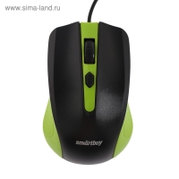 Мышь Smartbuy ONE 352, проводная, оптическая, 1600 dpi, USB, зелёно-чёрная