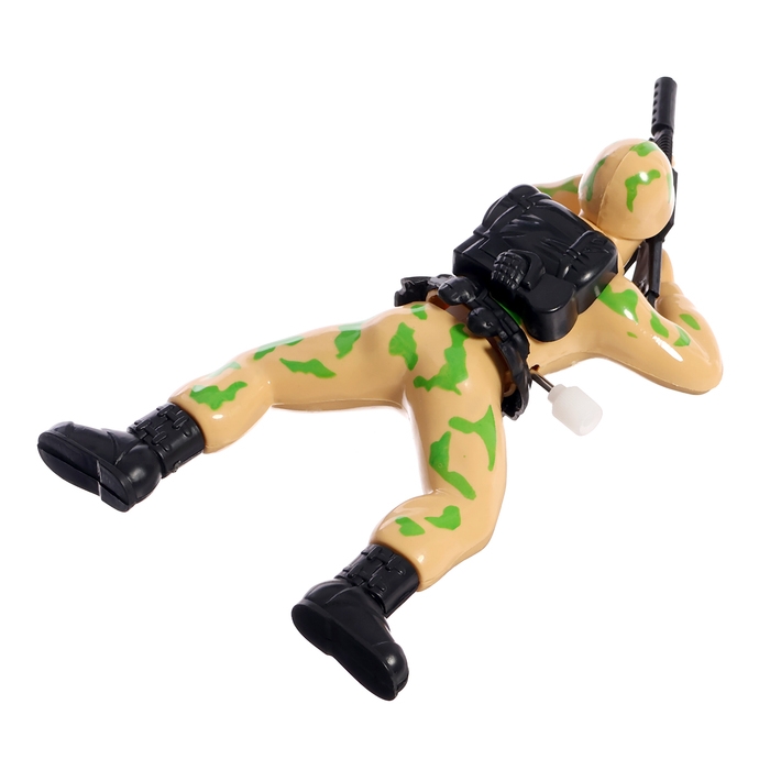 Фигурка солдатика «Пехотинец», заводной, ползает, цвета МИКС Фигурка солдатика «Пехотинец», заводной, ползает, цвета МИКС